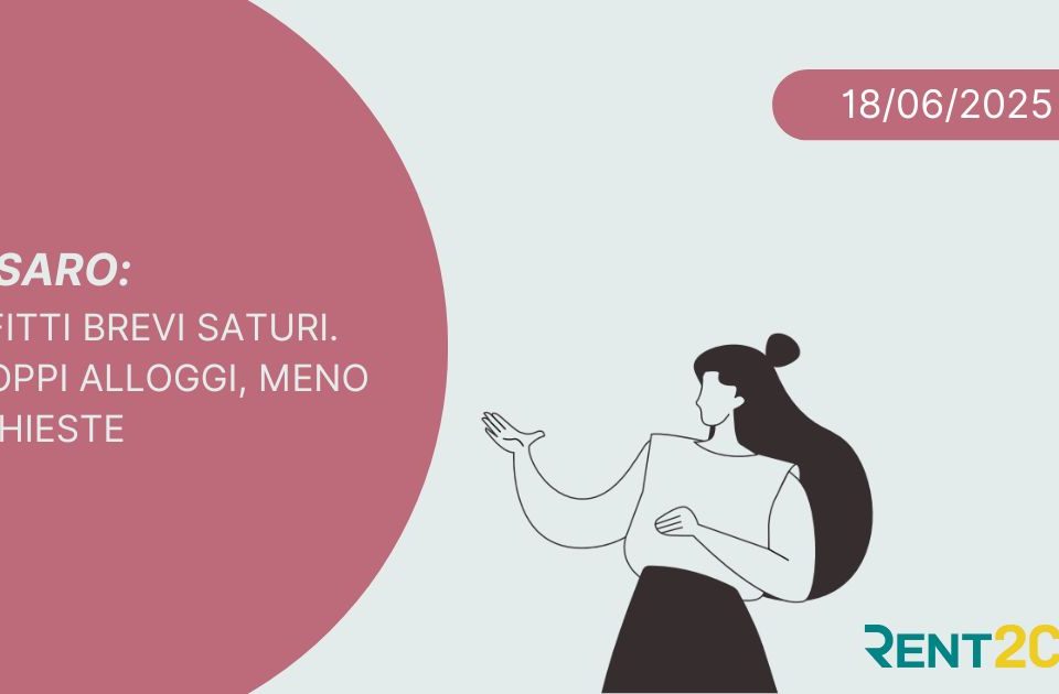 Illustrazione per flash news su Affitti brevi Pesaro: l'offerta diventa maggiore della domanda, pubblicata da Rent2Cash